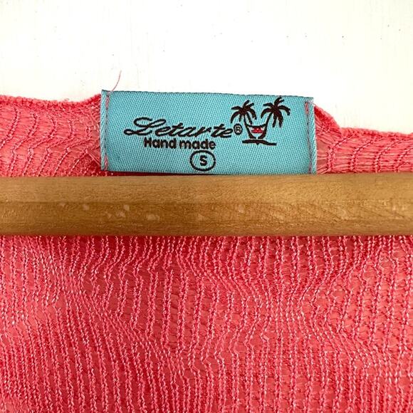 Letarte Handmade Sheer Knit Cardigan Cover-Up – Size S – Made in USA - Picture 2 of 9